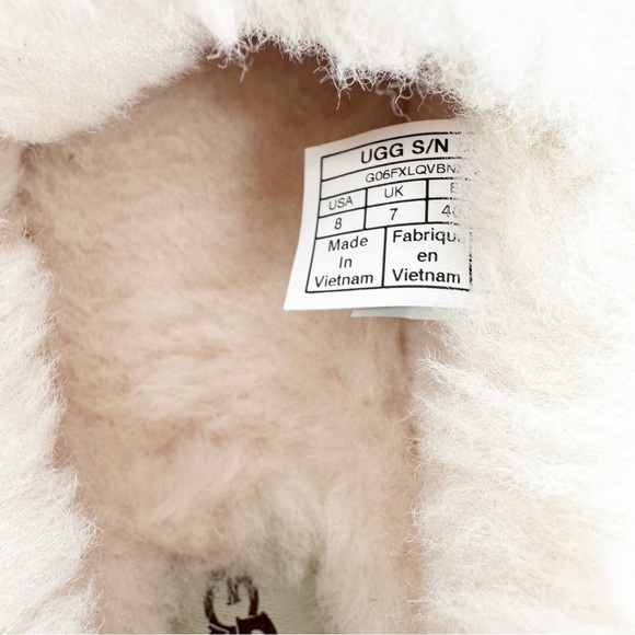 UGG Mens Australia 5775 Ascot Chestnut Brown Suede Sheepskin Slippers Shoes - Picture 7 of 8